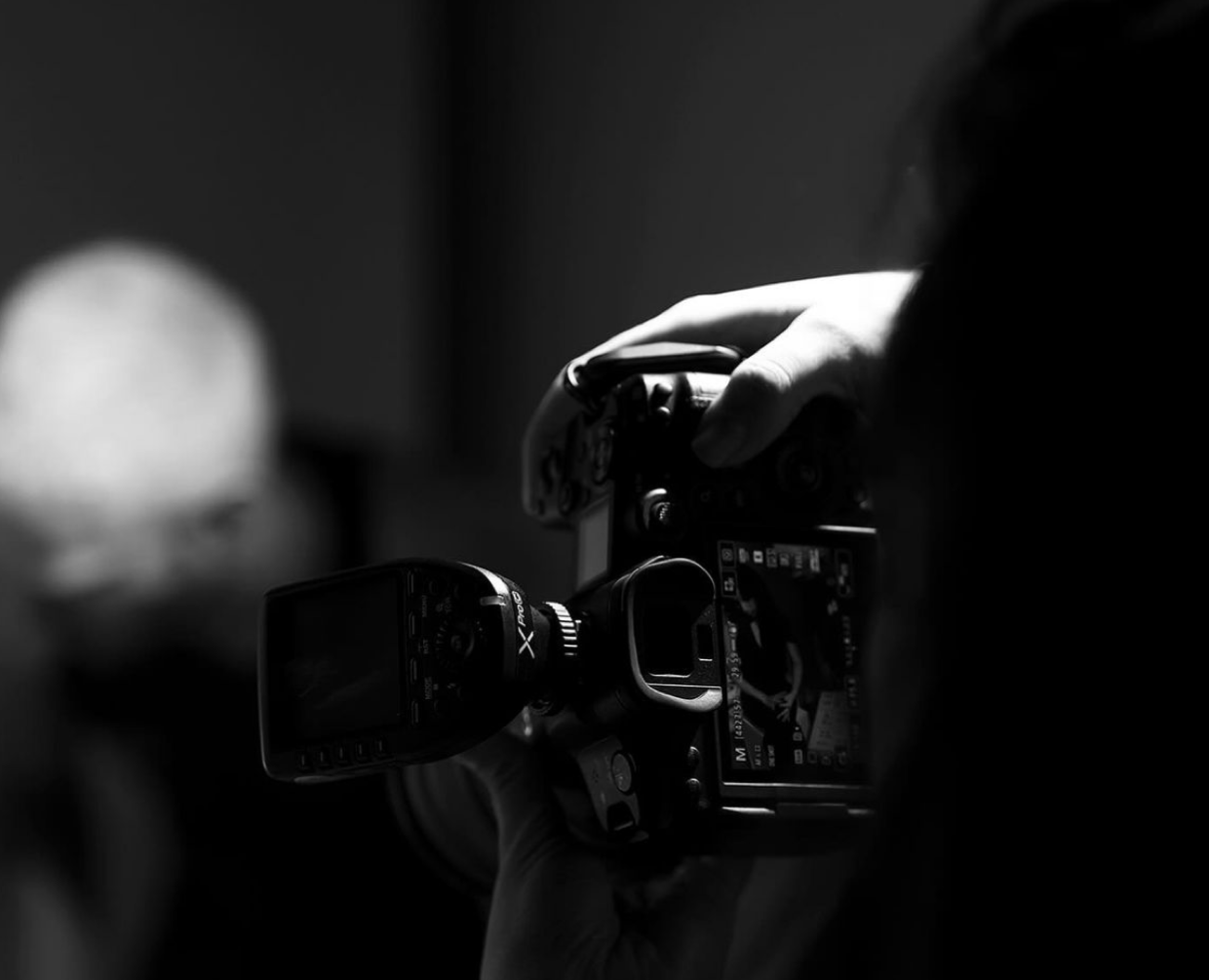 Behind the camera